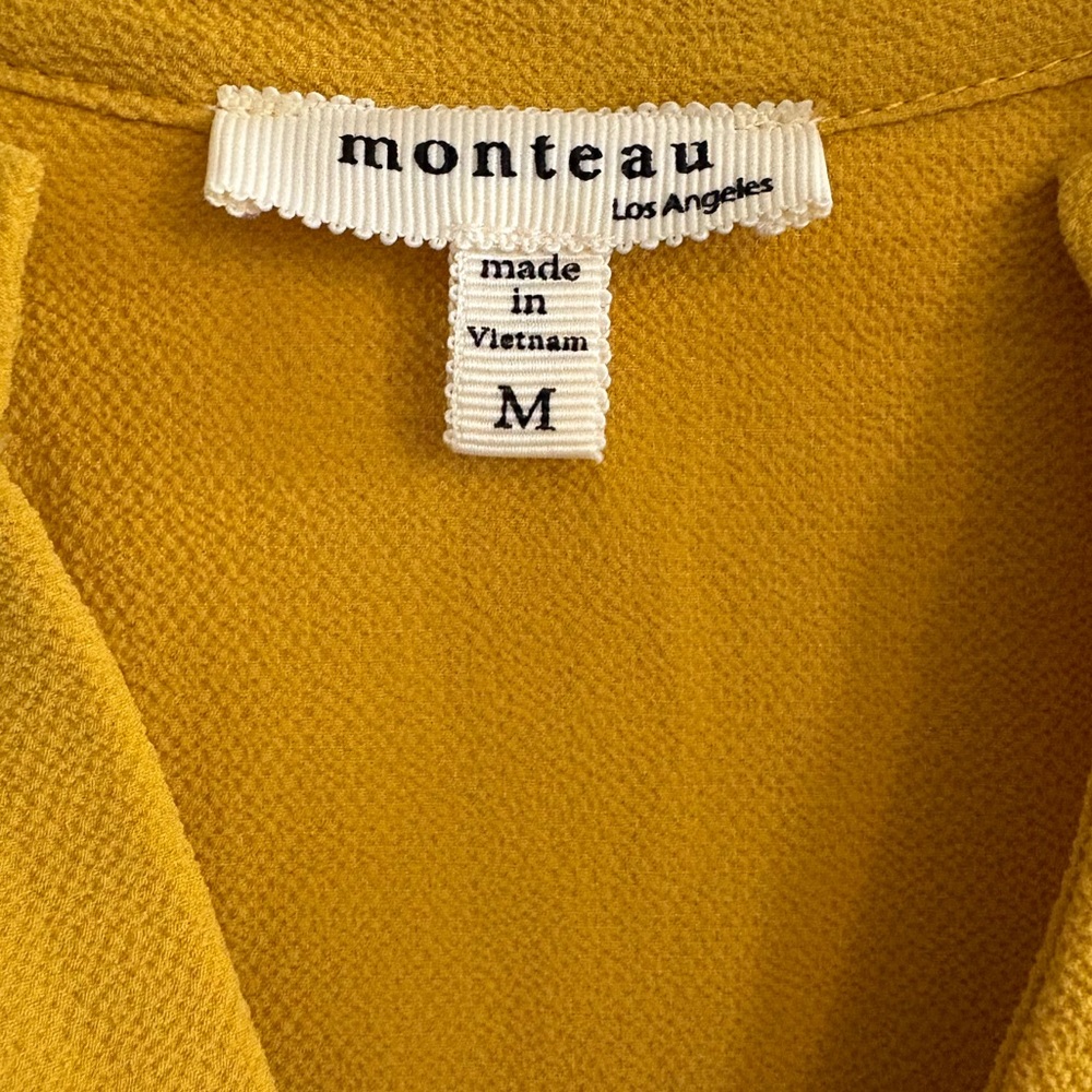 Monteau Yellow Summer Midi Dress - Picture 2 of 2